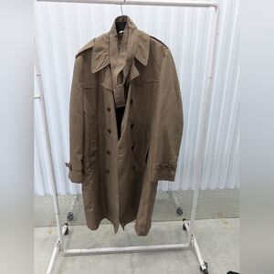 LONDON FOG VTG Maincoats Double Breasted Removable Lining Trench Coat 46L Belted